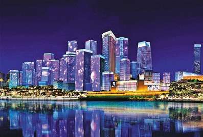 重慶江北嘴添新亱景(jing) “夢幻燈(deng)光(guang)秀”今年再(zai)陞(sheng)級(ji)